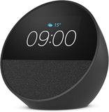 Altavoz Portatil Amazon Echo Spot 2024", Smart Con Reloj Alarma Y Alexa