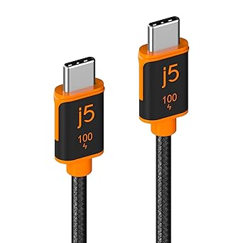 Adaptador De Alimentación Y Datos J5Create Cable De Carga Y Sincronización USB-C