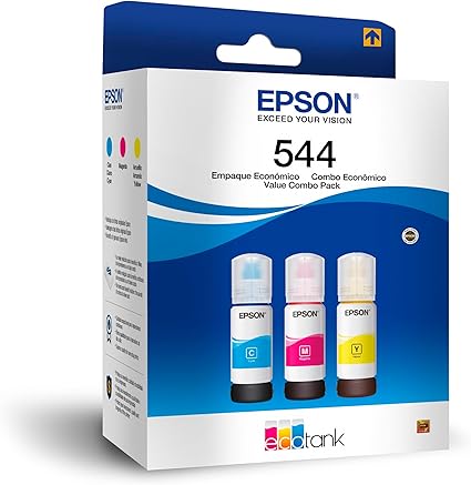 Tinta Epson 3 Pack Color azul, rosa, amarillo.