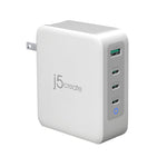 Cargador J5Create 130W Gan USB-C Cargador De 4 Puertos