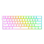 Teclado Gamer Redragon Color Blanco Rainbow Kumara