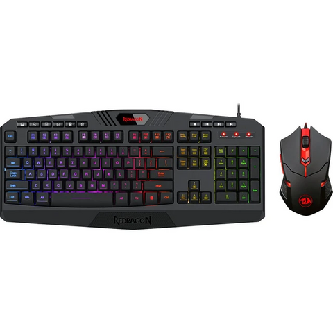 Teclado + Mouse RedDragon Gamer Color Negro