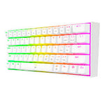 Teclado Gamer Redragon Color Blanco Rainbow Kumara