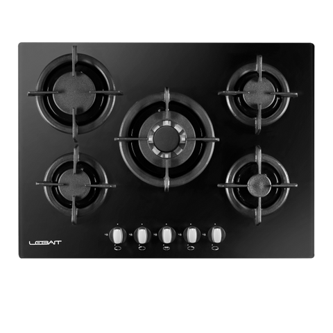 Tope De Cocina Lebait A Gas 70CM Color Negro