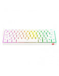 Teclado Gamer Redragon Color Blanco Rainbow Kumara