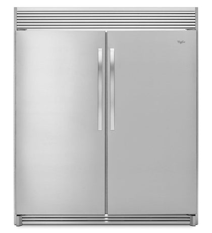 Refrigerador+Congelador + Trim KIT Whirlpool 18 Pies Acero Inoxidable